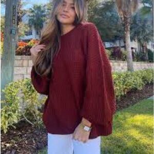 Grey Bandit Women's Burgundy Sweater